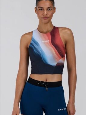 Bandit Women's Multicolor Wave Crop Tank Top